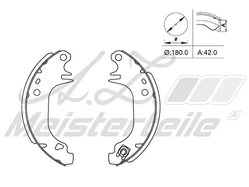 Brake Shoe Set (AZMT-44-026-1353)