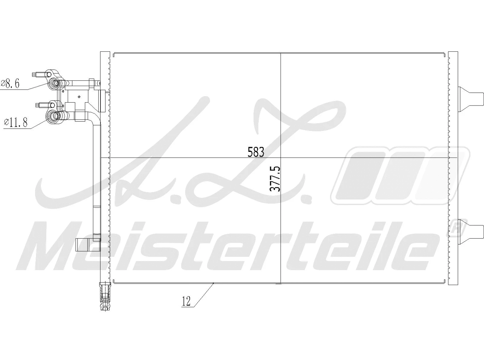 Condenser, air conditioning (AZMT-45-030-1434)