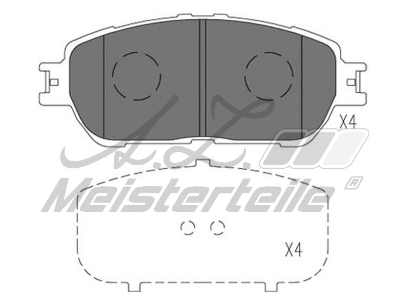 Brake Pad Set, disc brake (AZMT-44-022-1867)