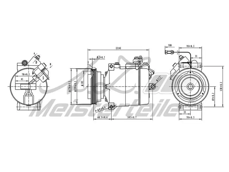 Compressor, air conditioning (AZMT-45-041-1014)
