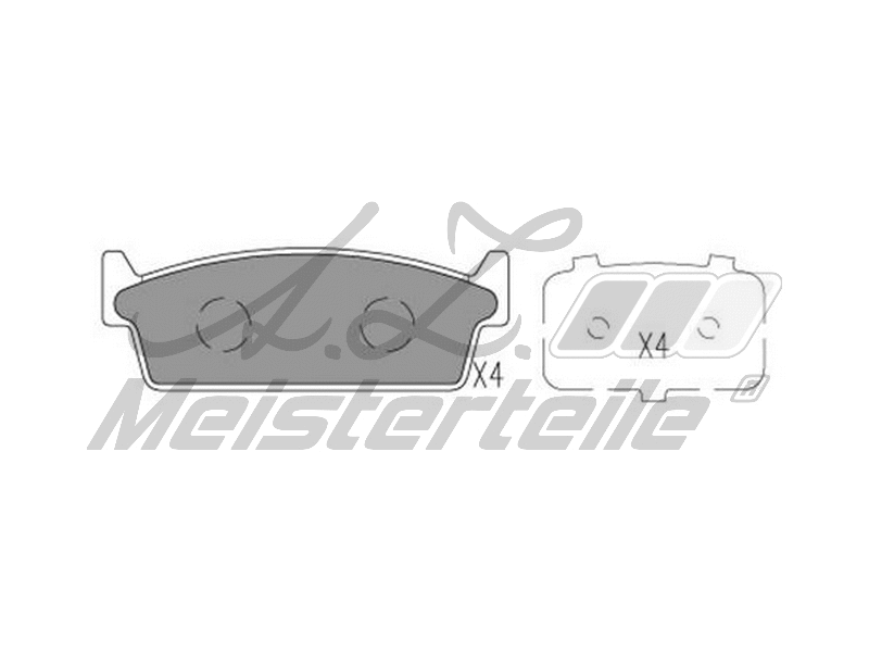Brake Pad Set, disc brake (AZMT-44-022-1895)