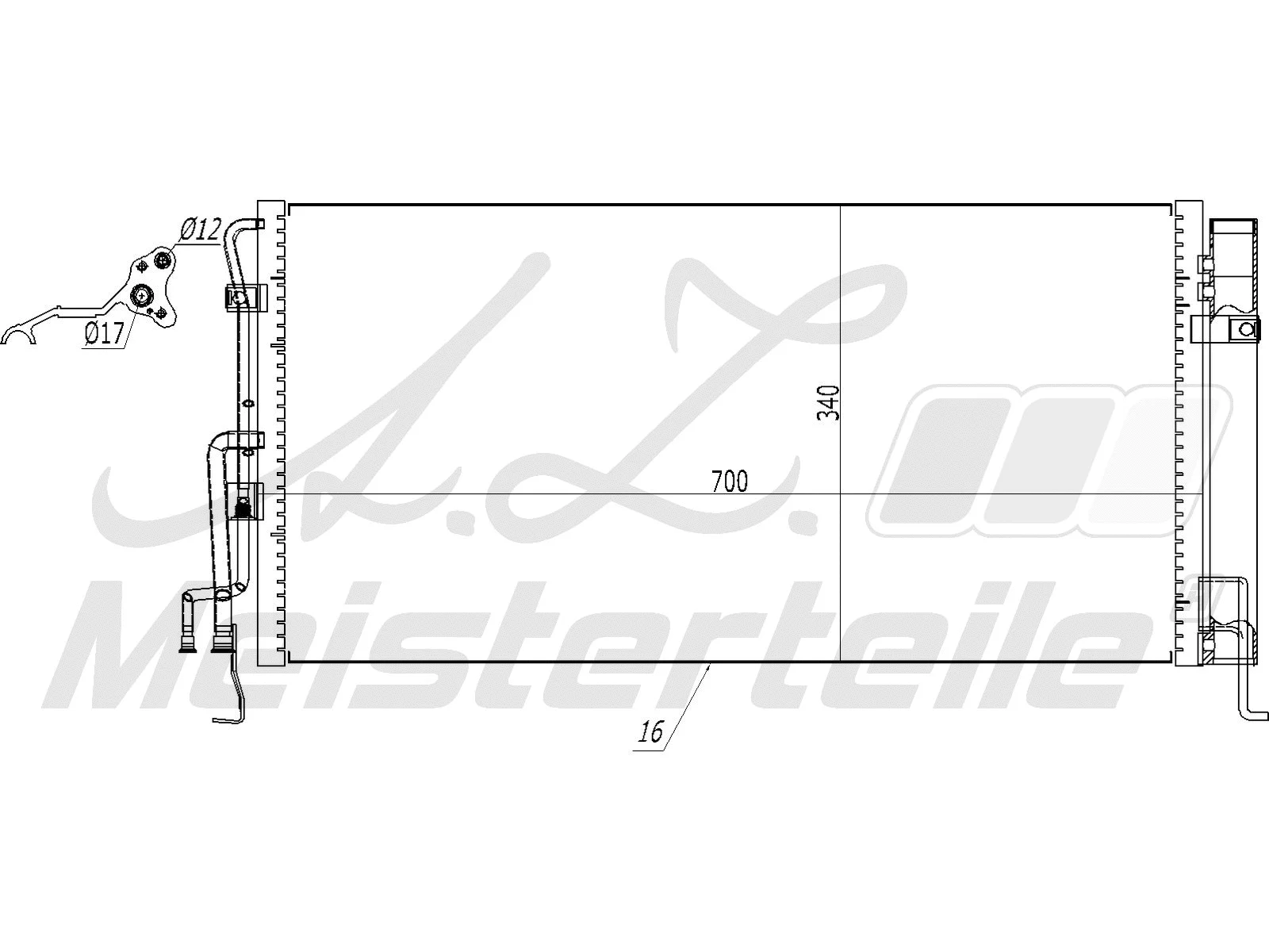 Condenser, air conditioning (AZMT-45-030-1127)