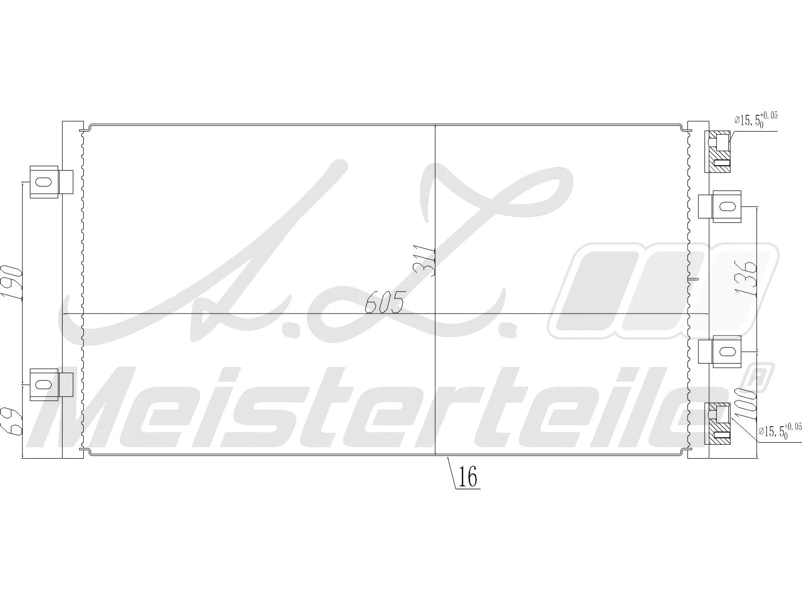 Condenser, air conditioning (AZMT-45-030-1183)