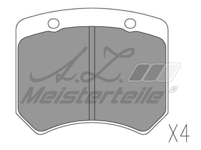 Brake Pad Set, disc brake (AZMT-44-022-1906)