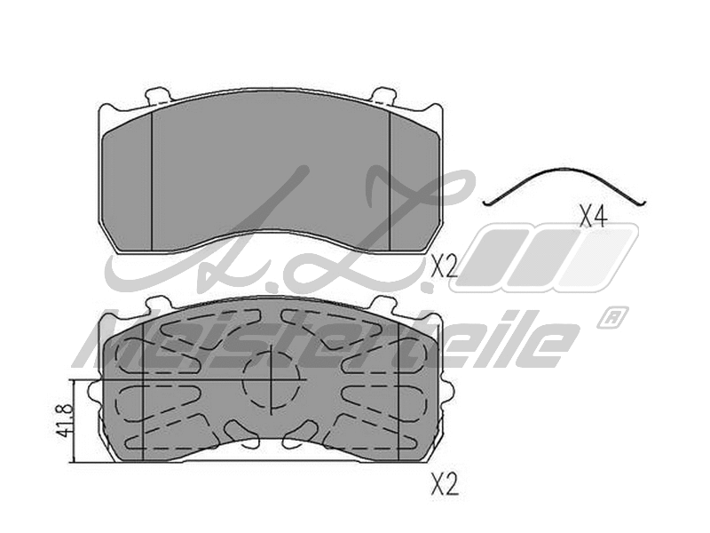 Brake Pad Set, disc brake (AZMT-44-022-2358)