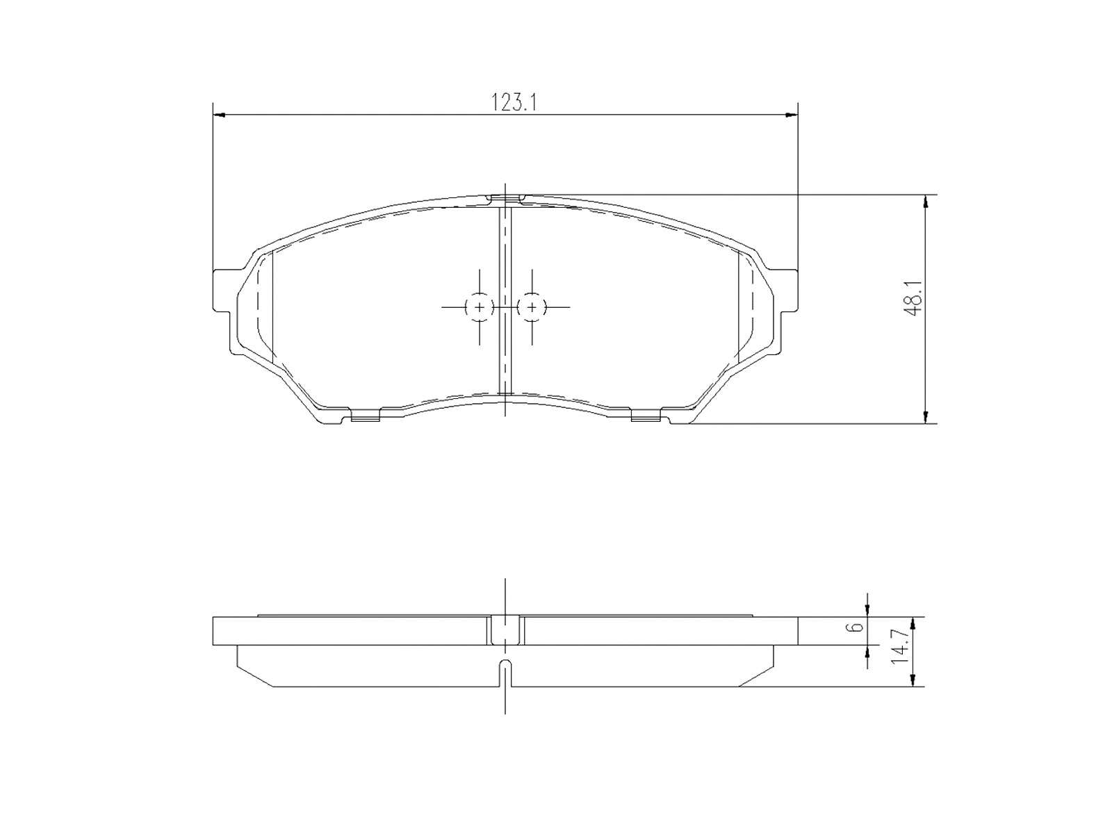 Brake Pad Set, disc brake (AZMT-44-022-1156)