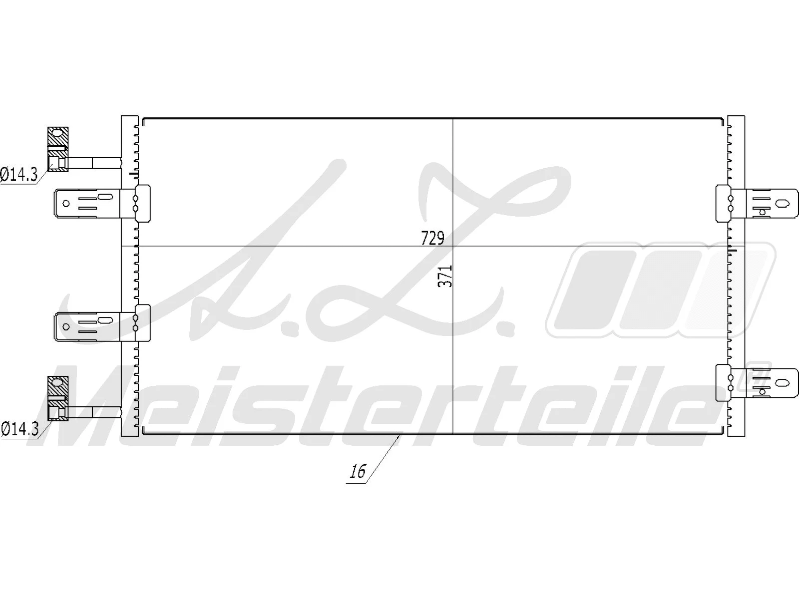 Condenser, air conditioning (AZMT-45-030-1445)