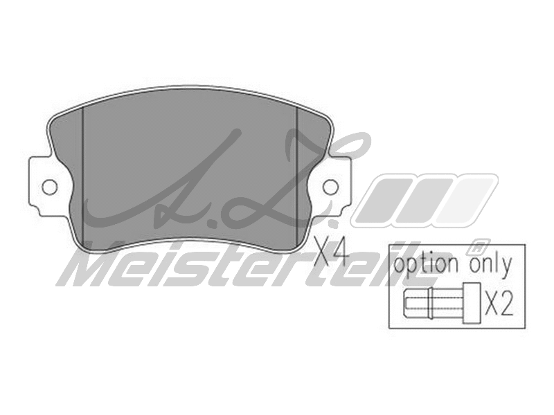 Brake Pad Set, disc brake (AZMT-44-022-2242)