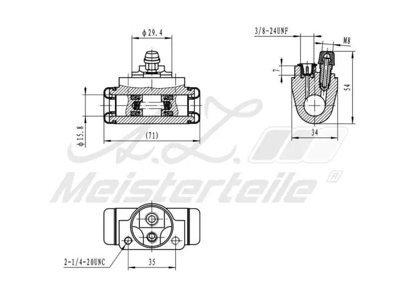 Wheel Brake Cylinder (AZMT-44-111-1140)