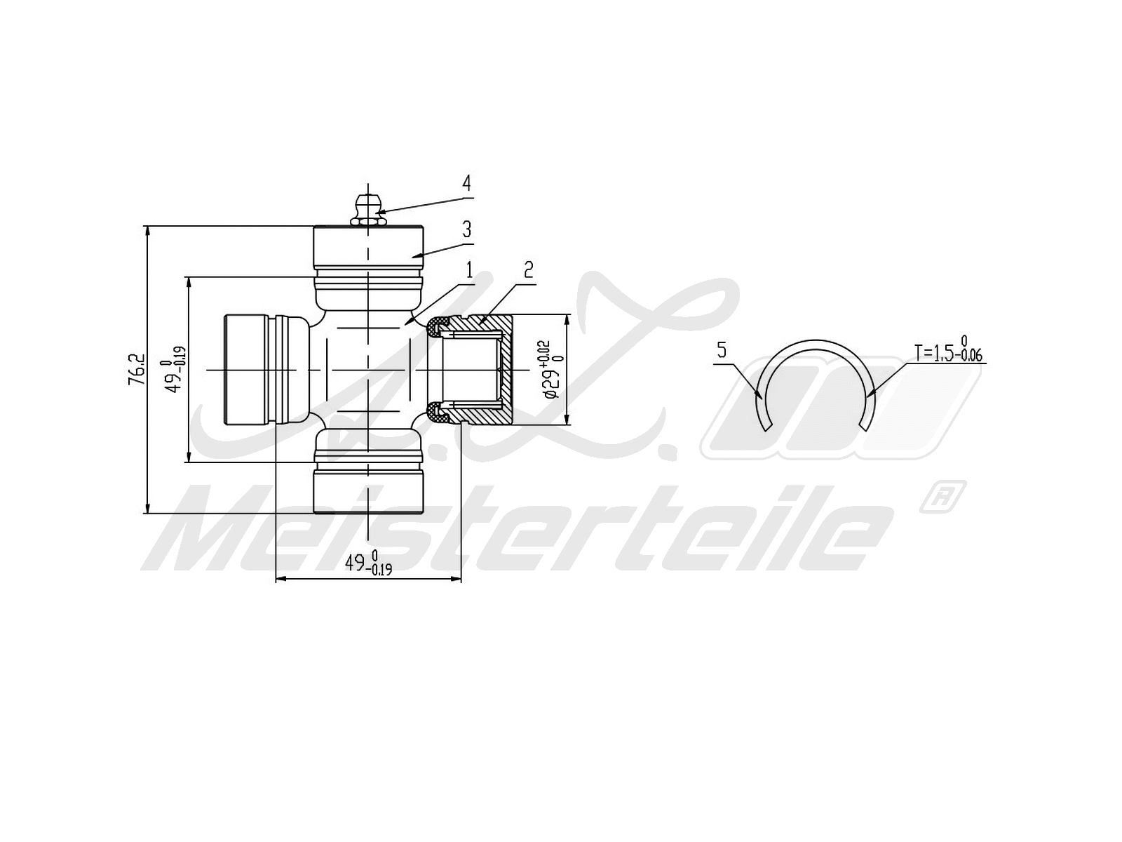 Joint, propshaft