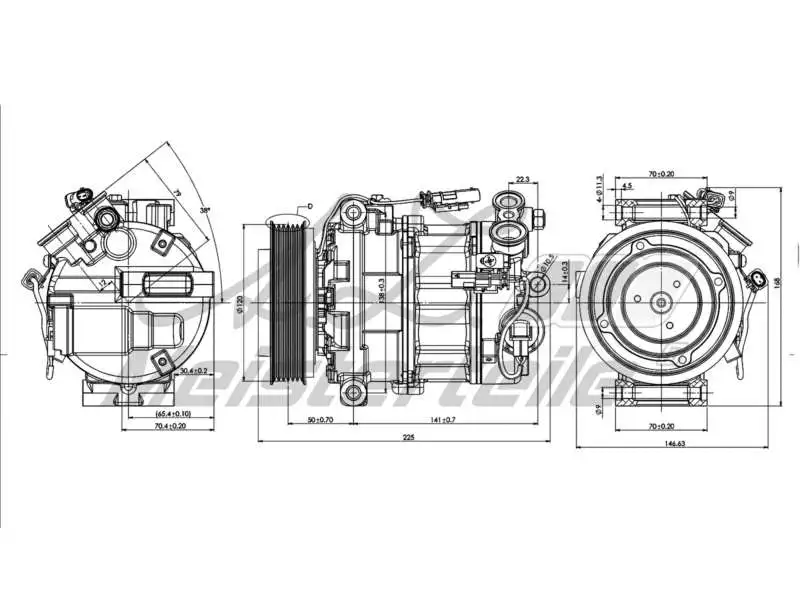 Compressor, air conditioning (AZMT-45-041-1122)