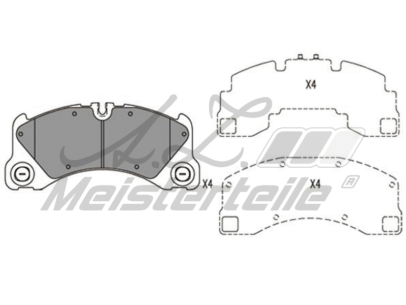 Brake Pad Set, disc brake (AZMT-44-022-2069)