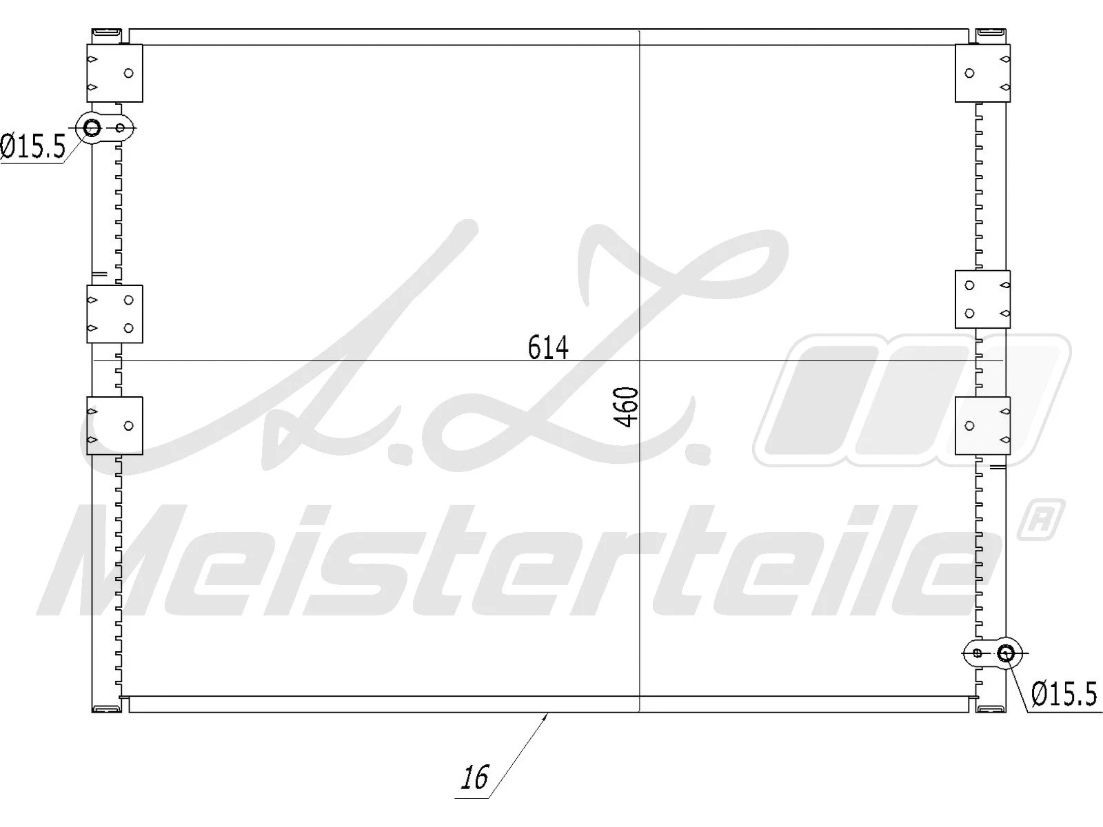 Condenser, air conditioning (AZMT-45-030-1090)