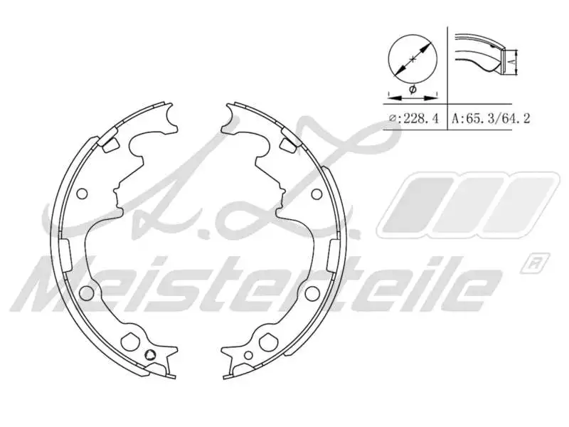 Brake Shoe Set (AZMT-44-026-1137)