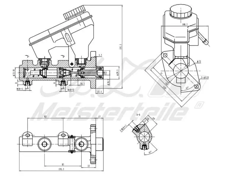 Brake Master Cylinder (AZMT-44-110-1079)