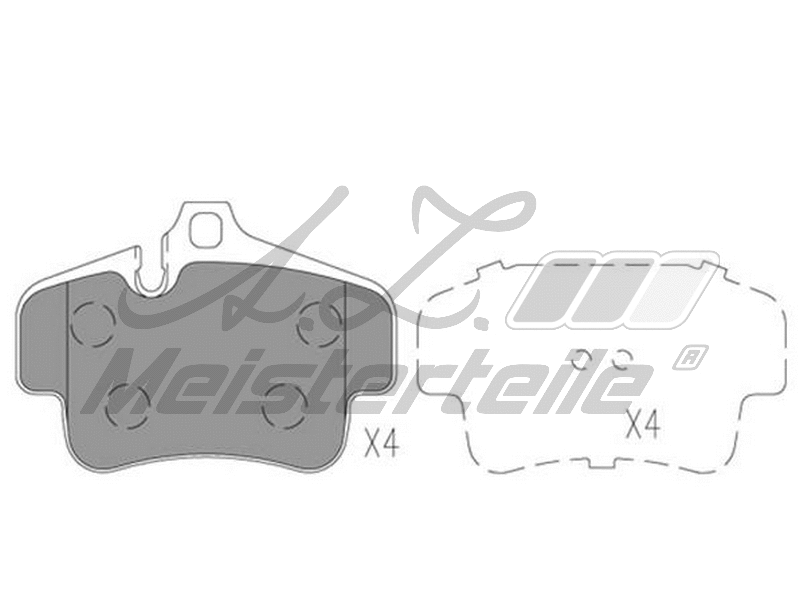 Brake Pad Set, disc brake (AZMT-44-022-2045)