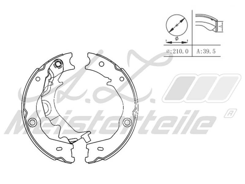 Brake Shoe Set (AZMT-44-026-1488)