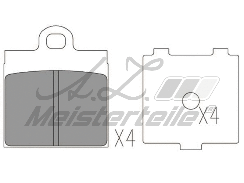 Brake Pad Set, disc brake (AZMT-44-022-1830)