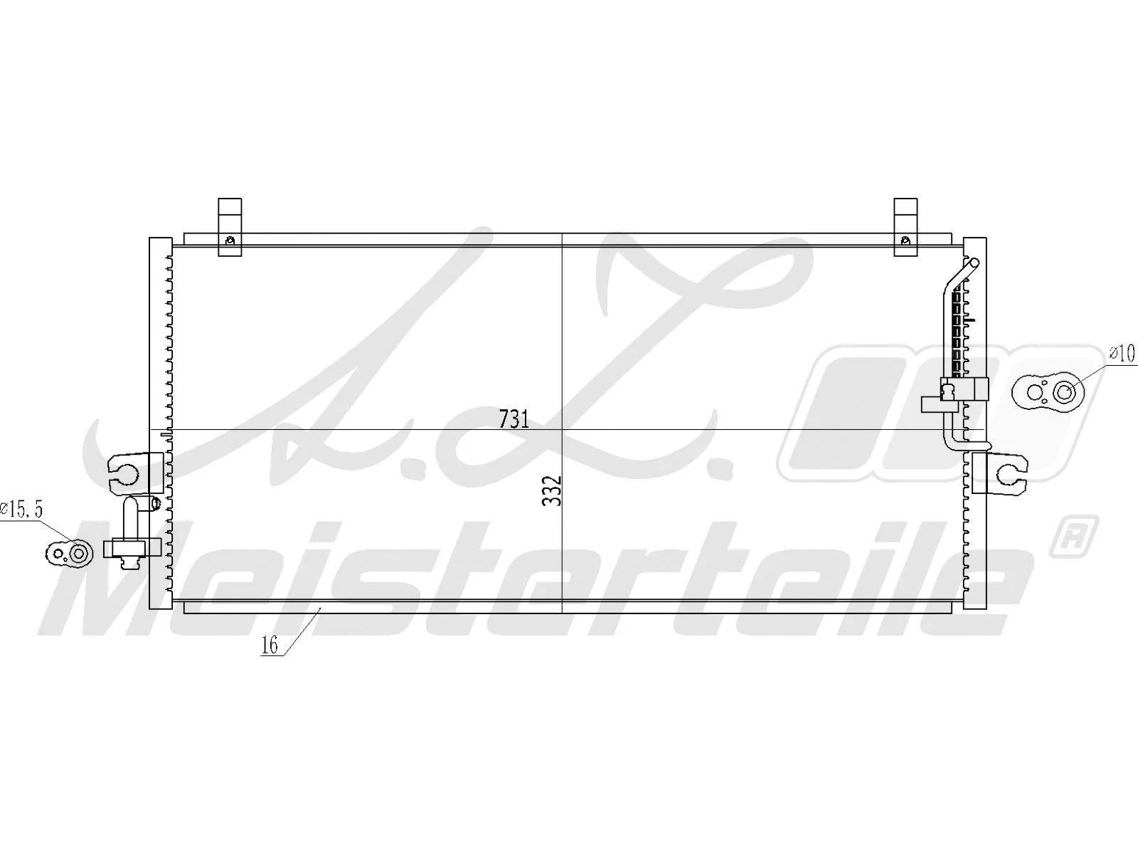 Condenser, air conditioning (AZMT-45-030-1012)