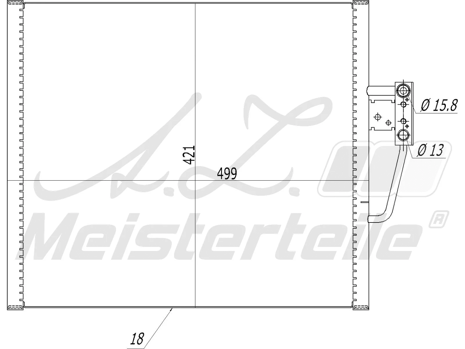 Condenser, air conditioning (AZMT-45-030-1072)