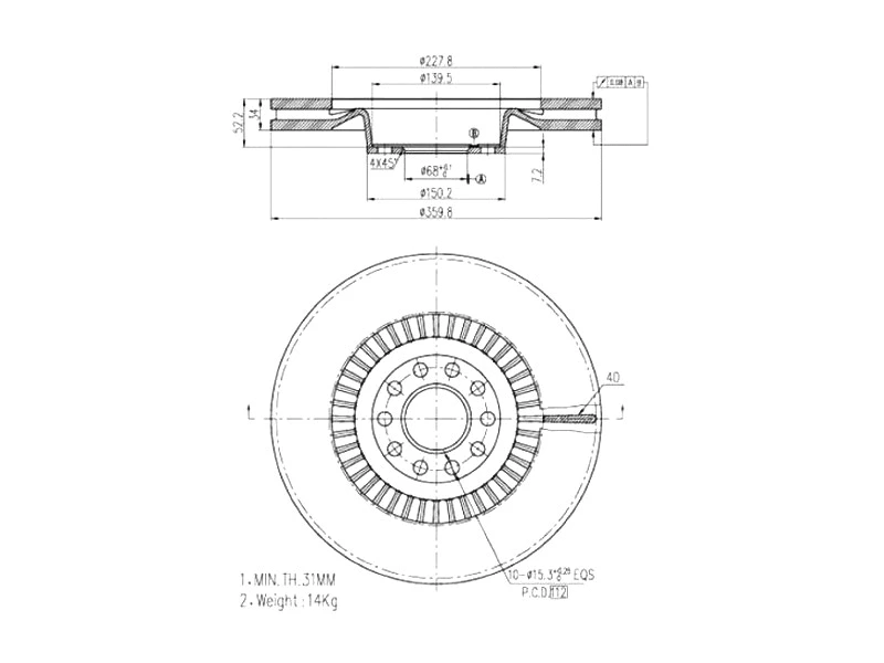Brake Disc (AZMT-44-024-1288)