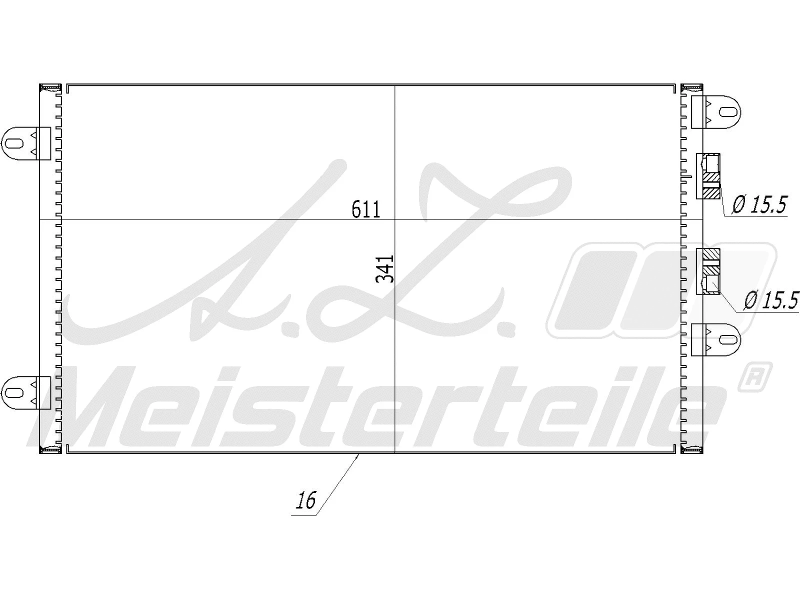 Condenser, air conditioning (AZMT-45-030-1368)