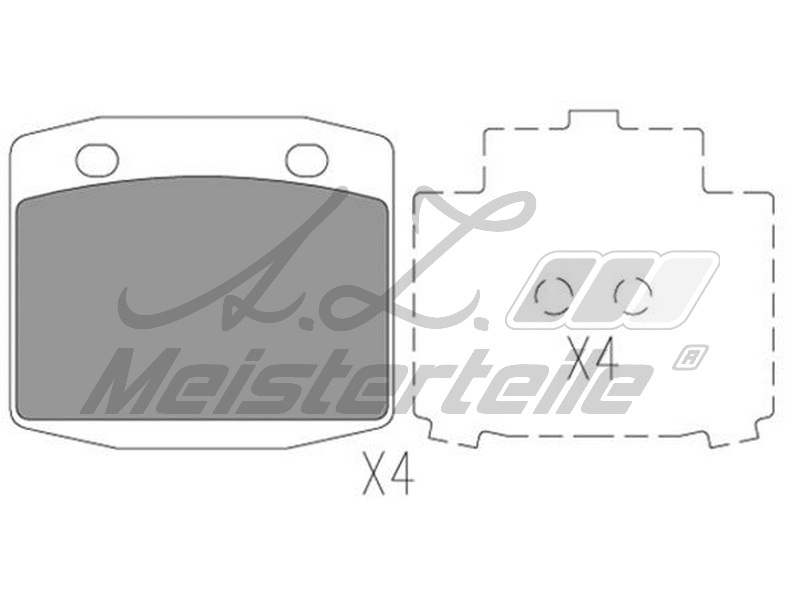 Brake Pad Set, disc brake (AZMT-44-022-2193)