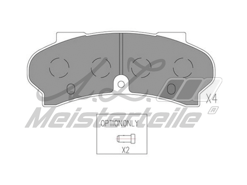 Brake Pad Set, disc brake (AZMT-44-022-1927)
