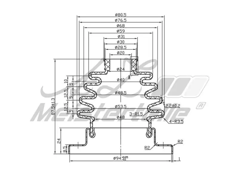 Bellow Kit, drive shaft (AZMT-43-020-1354)