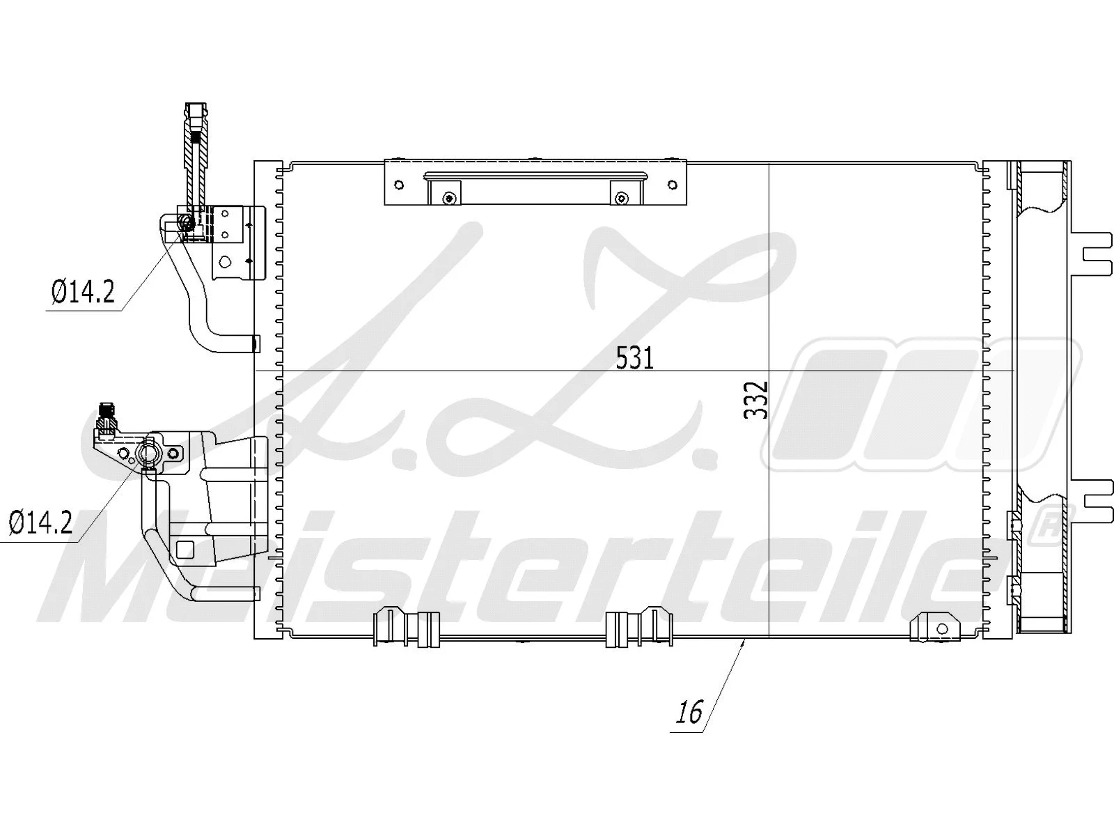 Condenser, air conditioning (AZMT-45-030-1034)