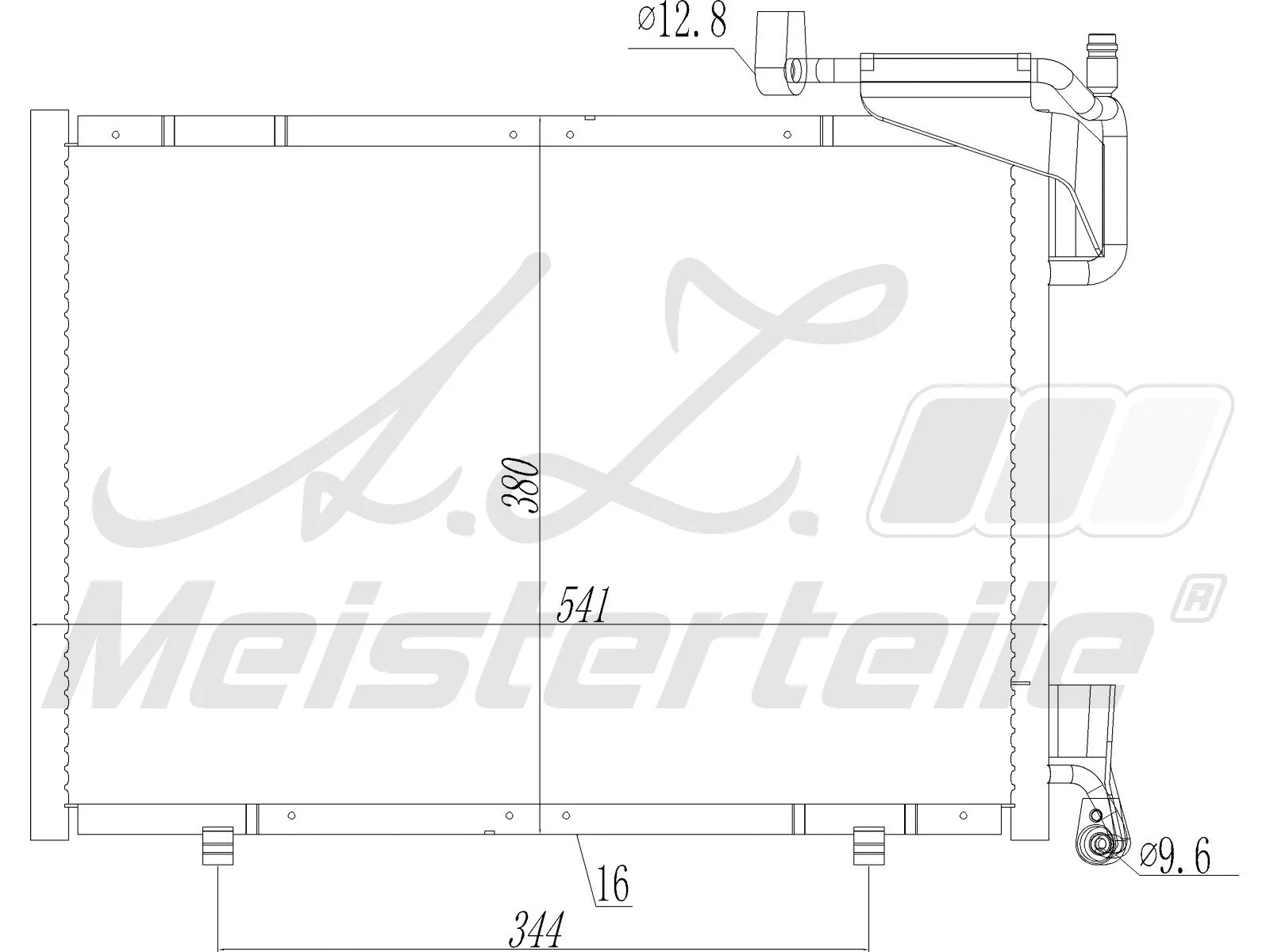 Condenser, air conditioning (AZMT-45-030-1595)