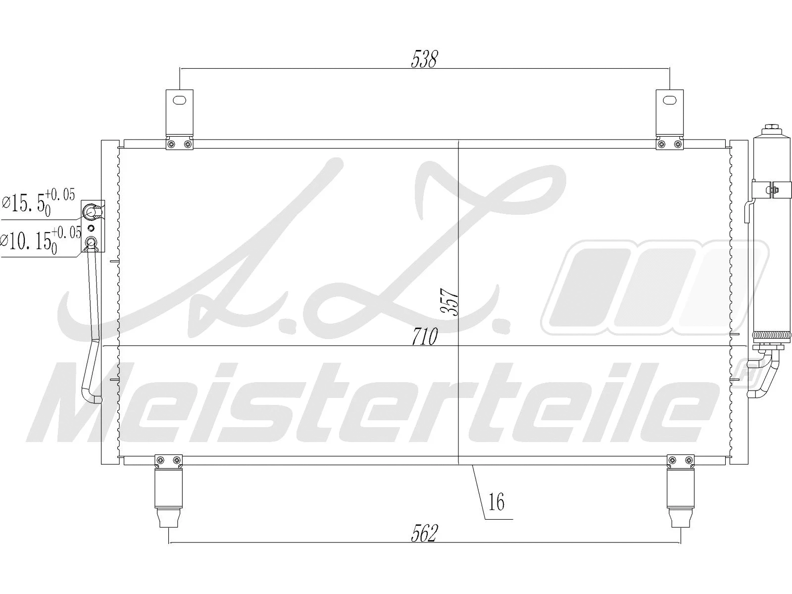 Condenser, air conditioning (AZMT-45-030-1596)