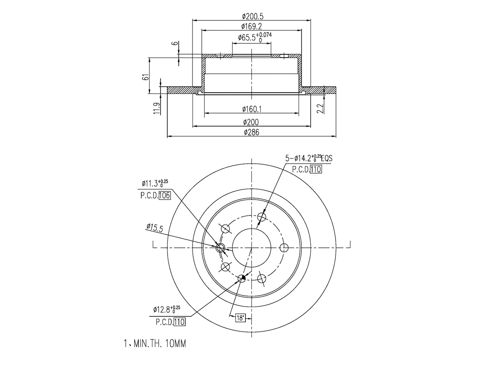 Brake Disc (AZMT-44-024-1483)