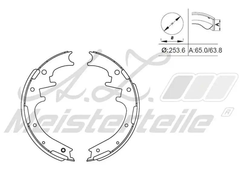 Brake Shoe Set (AZMT-44-026-1477)