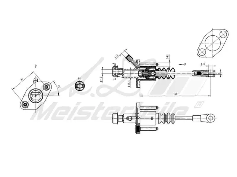 Master Cylinder, clutch (AZMT-47-030-1016)