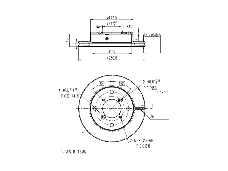 Brake Disc (AZMT-44-024-1478)