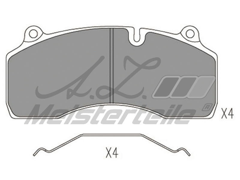 Brake Pad Set, disc brake (AZMT-44-022-2370)