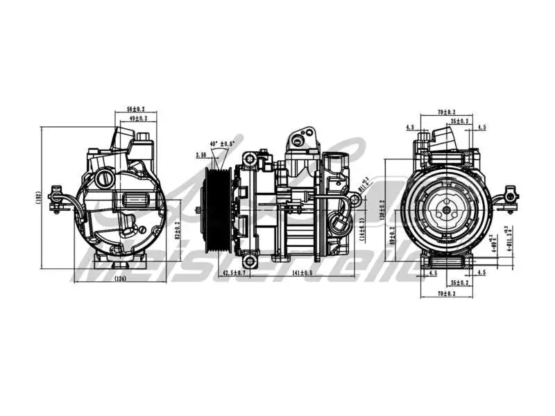Compressor, air conditioning (AZMT-45-041-1005)