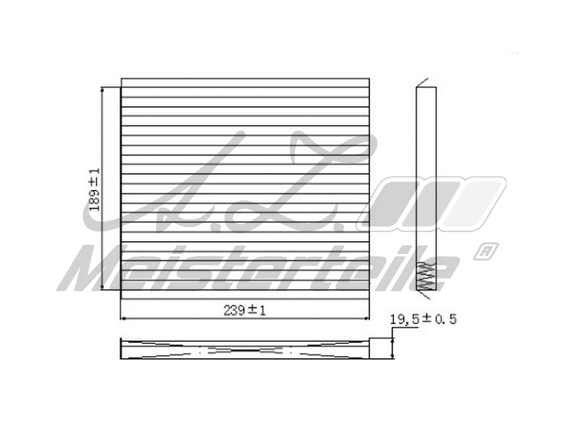 Filter, cabin air (AZMT-41-010-1657)