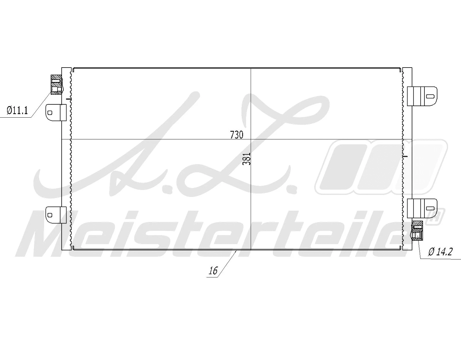 Condenser, air conditioning (AZMT-45-030-1465)