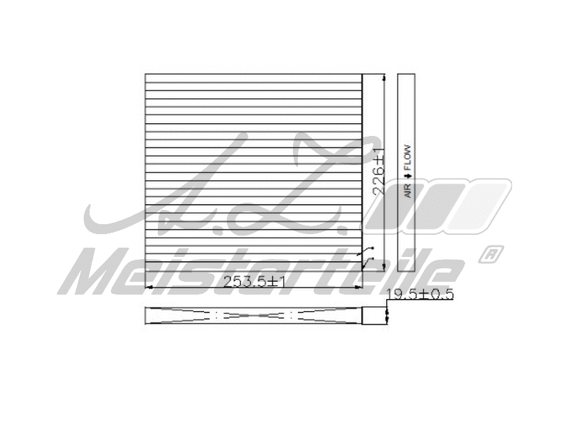 Filter, cabin air (AZMT-41-010-1662)