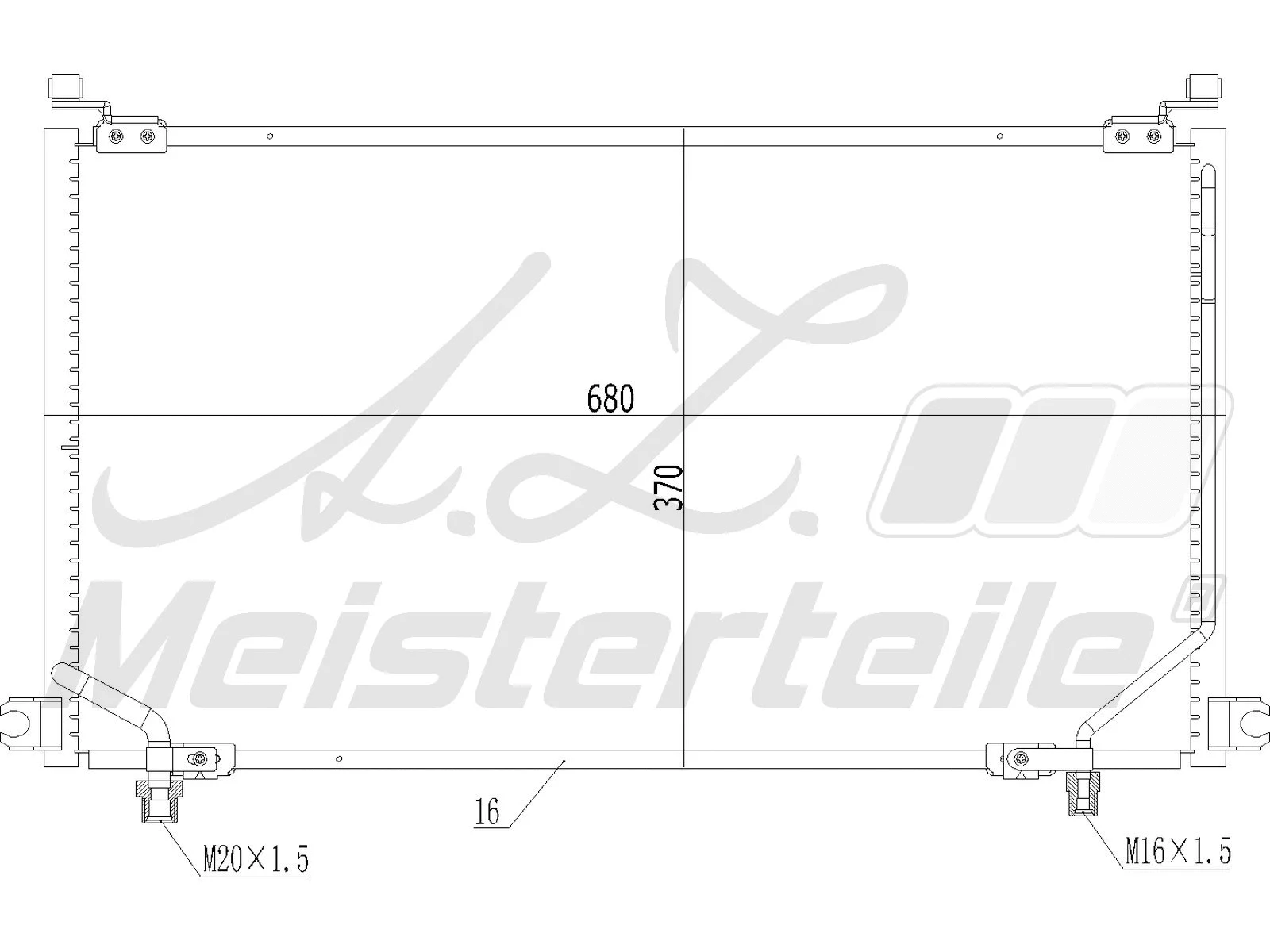 Condenser, air conditioning (AZMT-45-030-1349)