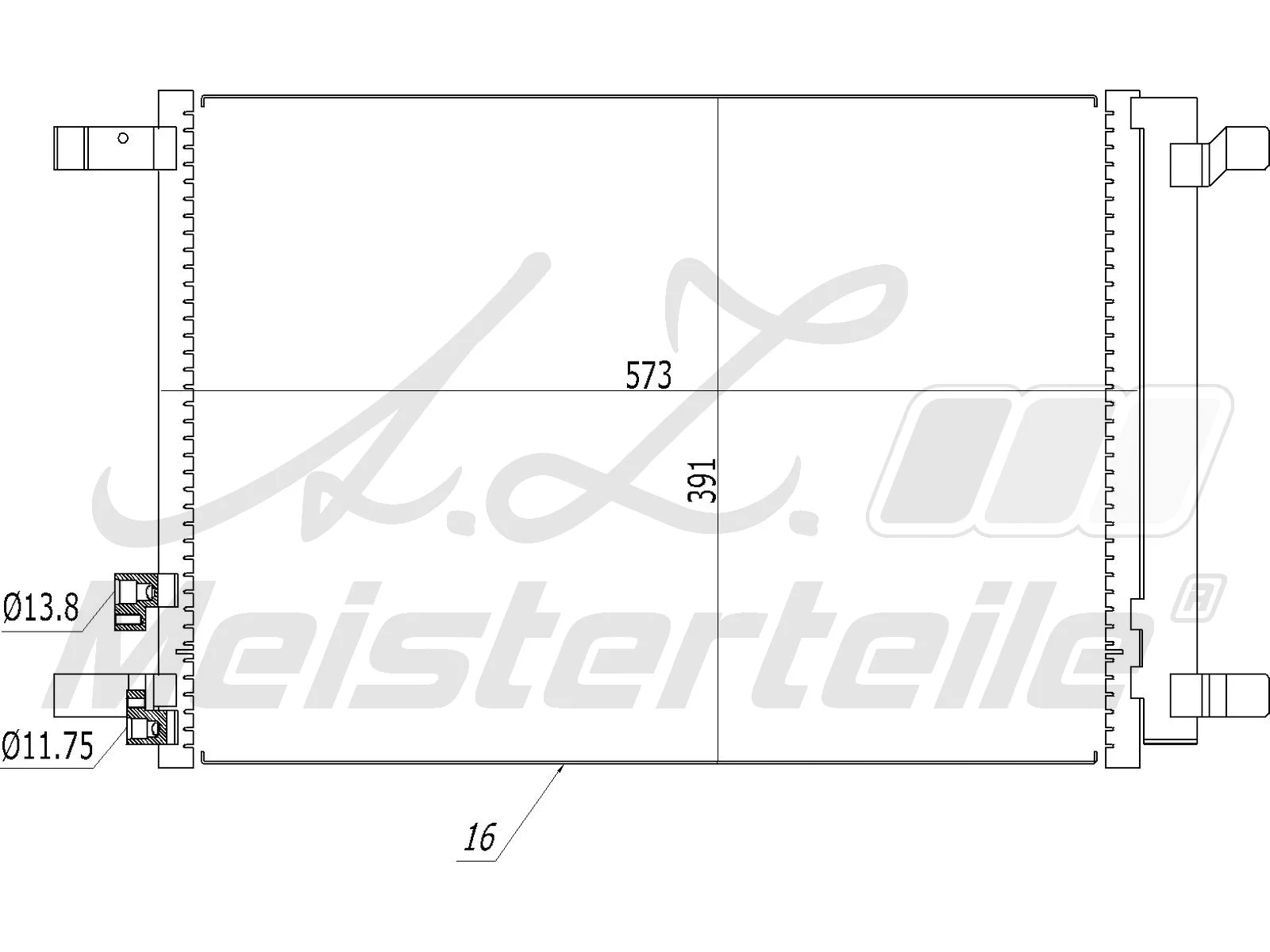 Condenser, air conditioning (AZMT-45-030-1398)