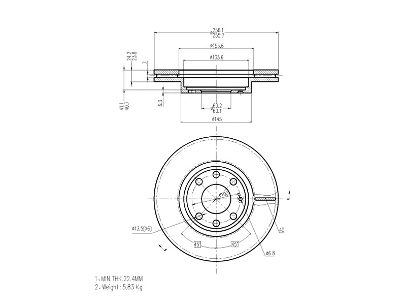 Brake Disc (AZMT-44-024-1050)