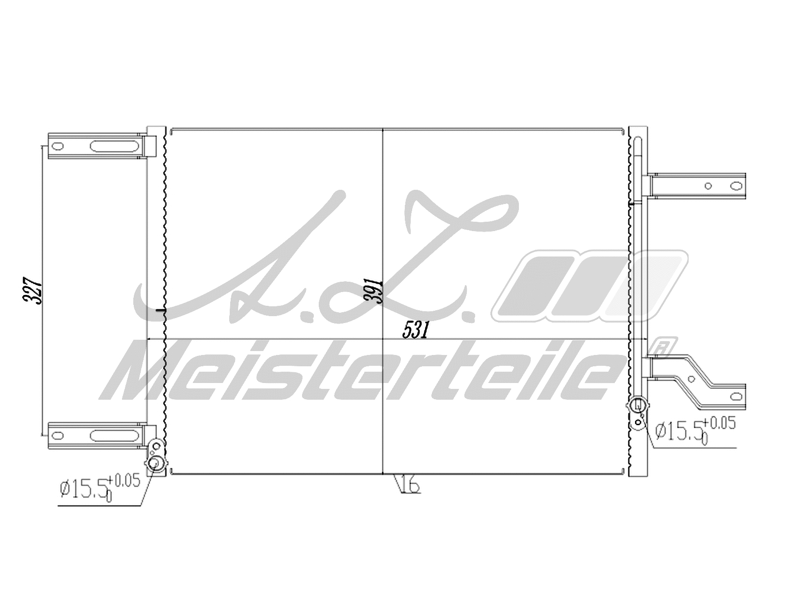 Condenser, air conditioning (AZMT-45-030-1607)