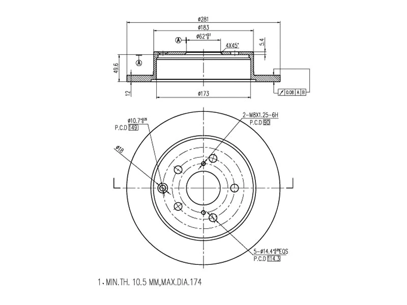 Brake Disc (AZMT-44-024-1403)