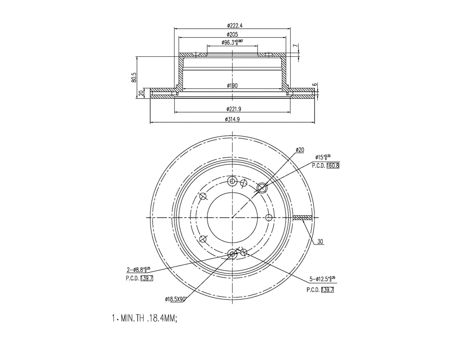 Brake Disc (AZMT-44-024-1270)
