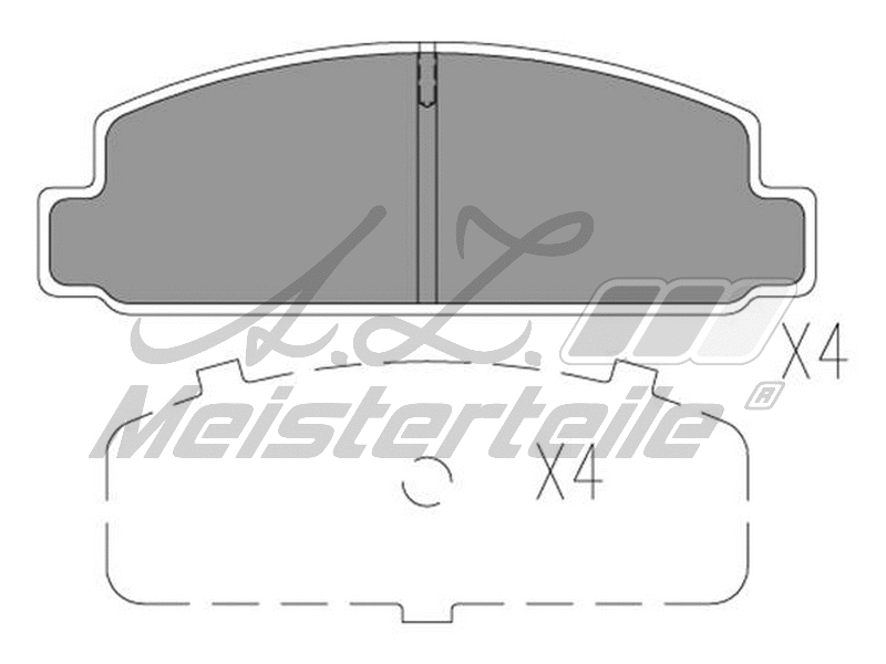 Brake Pad Set, disc brake (AZMT-44-022-2203)