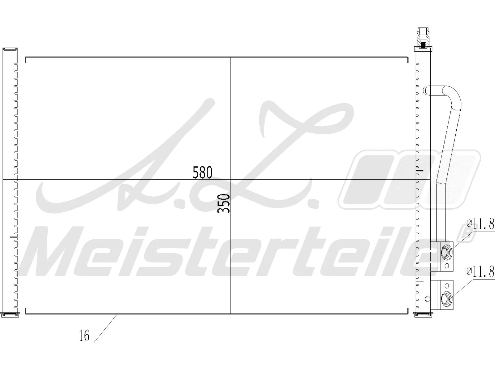Condenser, air conditioning (AZMT-45-030-1007)