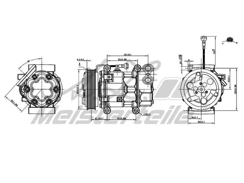 Compressor, air conditioning (AZMT-45-041-1097)